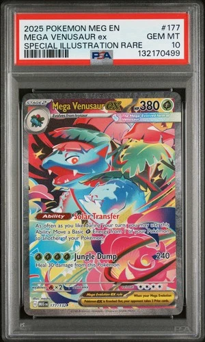 2025 POKEMON MEG EN-MEGA EVOLUTION #177 MEGA VENUSAUR EX PSA 10