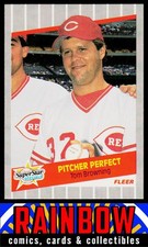 1989 Fleer #629 Pitcher Perfect (Tom Browning) Cincinnati Reds