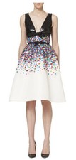 Carolina Herrera Black Multicolor Sequin Colors Colorful Rainbow Dress 10 $6,490