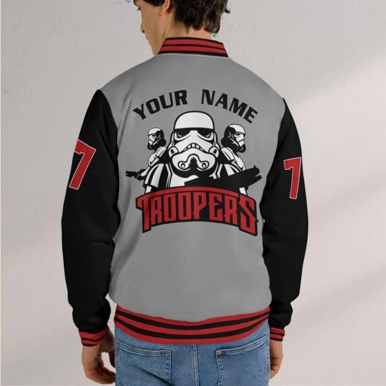 Personalized Star Wars Troopers Imperial Foreces Galaxy's Edge Baseball Jacket