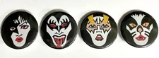KISS 4 Pack of 1” Buttons