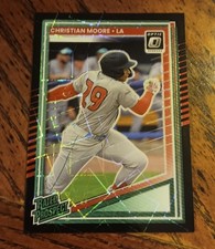 2025 Donruss Optic Christian Moore Rated Prospect Black Velocity Prizm 11/39