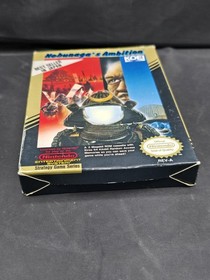 Nobunaga's Ambition (NES) Nintendo Cartridge Sleeve Styrofoam & Box Tested 
