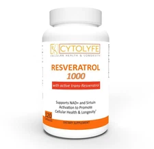 Resveratrol 1000 | 120 Caps | Sirtuin & NAD+ Activator | Anti-Aging | Longevity
