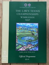 Wimbledon 1997 Official Programme Day 9 Weds 2nd July Tim Henman Slazenger Ad
