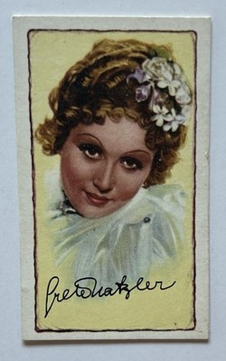 Gallaher Signed Portraits Famous Stars Grete Natzler Tobacco Card CC18