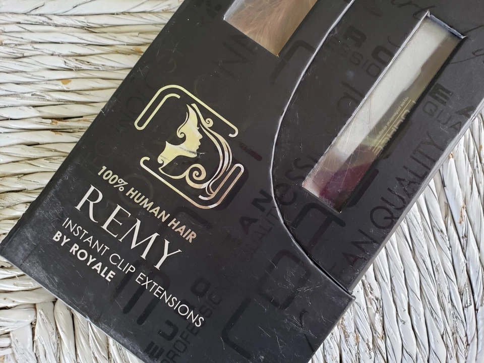 👀REMY ROYALE CABELLO HUMANO EXTENSIONES CLIP INSTANTÁNEO NUEVO 19" CASTAÑO ROJIZO Foto 2 de 4