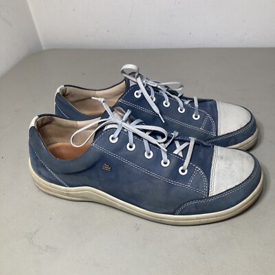 Finn Comfort Ikebukuro Shoes Womens Sz 10 EU 42 Blue Suede Comfort Sneaker