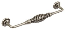 Hafele Twister Antique pewter Effect Drop/Pull Handle