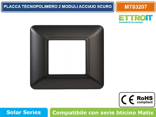 PLACCHE TECNOPOLIMERO 2 3 4 6 MODULI COMPATIBILE CON BTICINO MATIX VARI COLORI - Foto 33 di 66