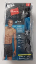 Hanes Underwear Men's Platinum X-Temp Cotton Boxer Briefs 4-Pack Small NEW