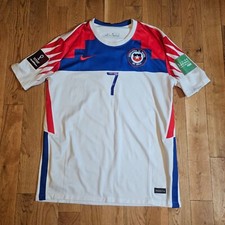 Chile Alexis Sanchez #7 Nike 2017/2018 AWAY Kit Soccer Jersey Football Shirt