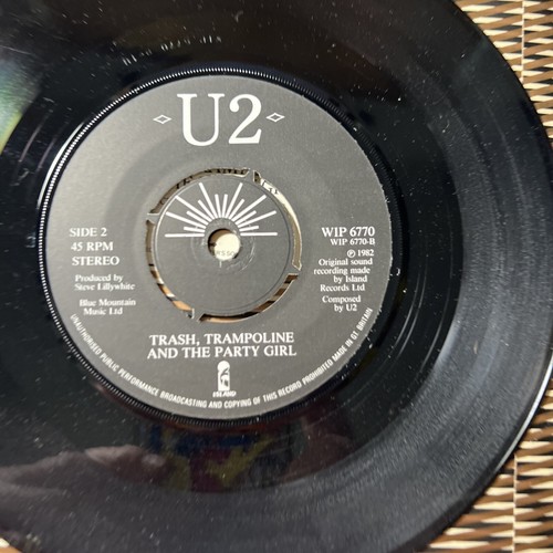 RARE 45 RPM RECORD: U2 PROMO A Celebration w/ Slip (FH) - Picture 10 of 12