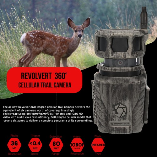 Lot de caméras de trail cellulaires Stealth Cam Revolver 36MP 360 degrés - Photo 2/7