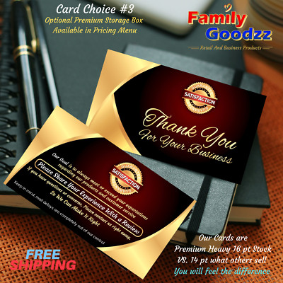 150 Ct CLASSY Ebay Seller Thank You Business Cards (Gold) Buy (2) get (1) FREE