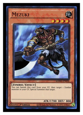 YuGiOh MAMA-EN050 Mezuki Magnificent Mavens Ultra Rare | eBay