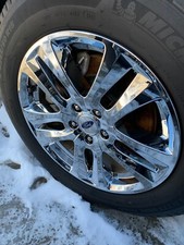 Chrome Wheel Skins Fits 2018 2019 Ford Explorer 18 Alloy Wheels - Set Of Four
