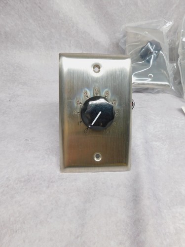 4 ATLAS SOUNDOLIER AT-10 / AT10 Plate Mounted 10W Attenuator. Stainless Steel - Picture 2 of 4