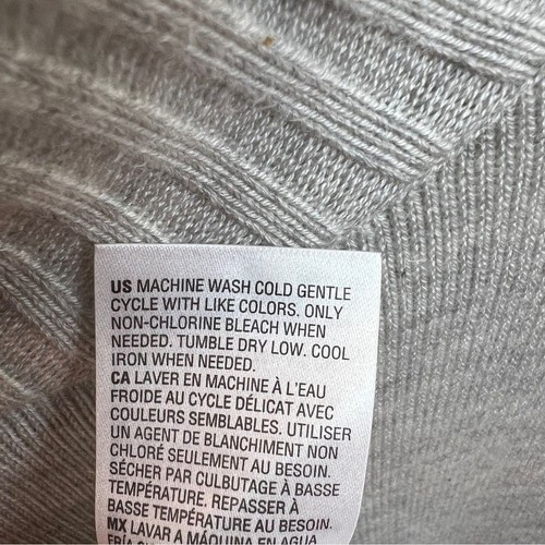 Inc International Concepts Small Mock Neck Light Gray Ribbed Tunic Sweater - Picture 14 of 14
