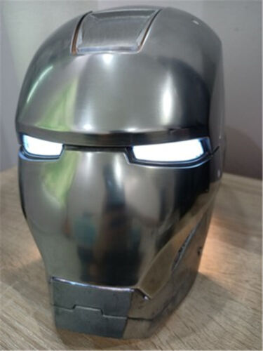 1:1 Iron Man MK42 masque casque en métal à faire soi-même accessoires de cosplay faits main lumière des yeux cadeau - Photo 1/12