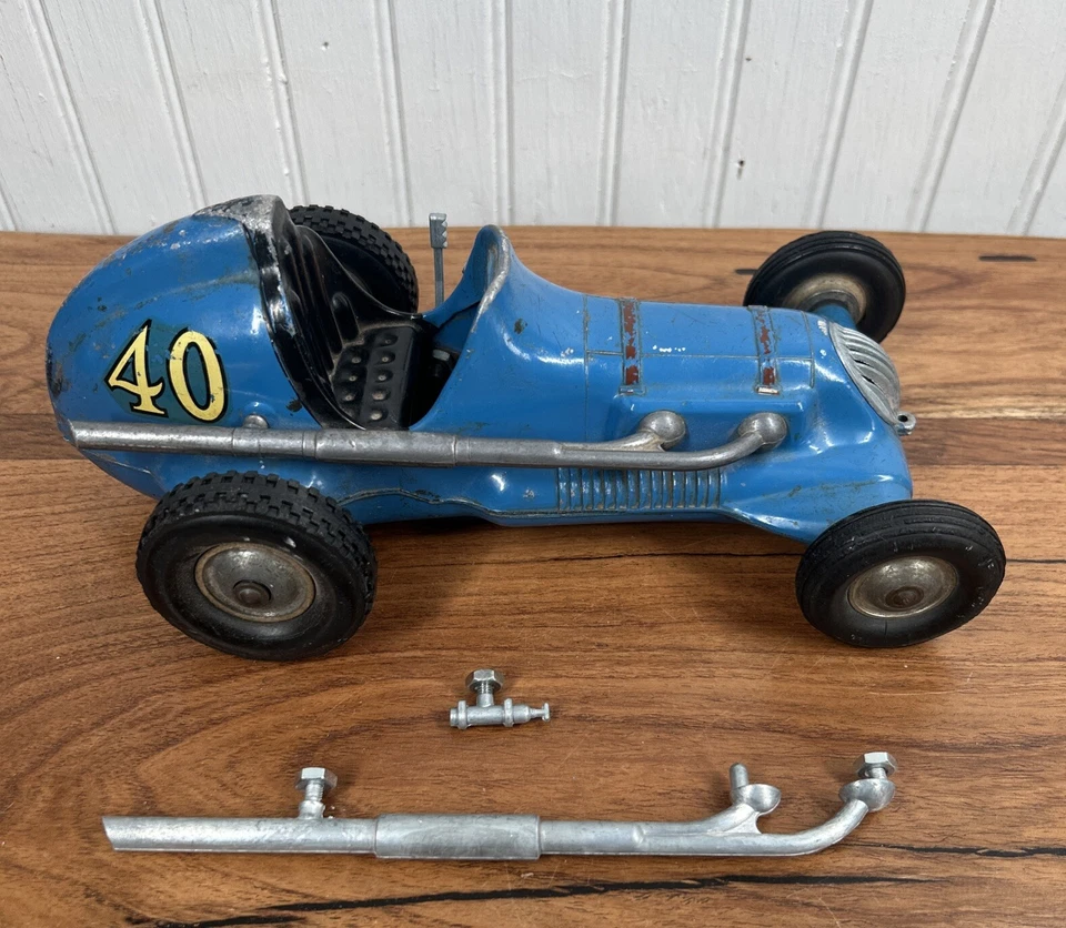 VINTAGE ROY COX THIMBLE DROME CHAMPION TETHER RACE CAR  40 - Image 2 of 4