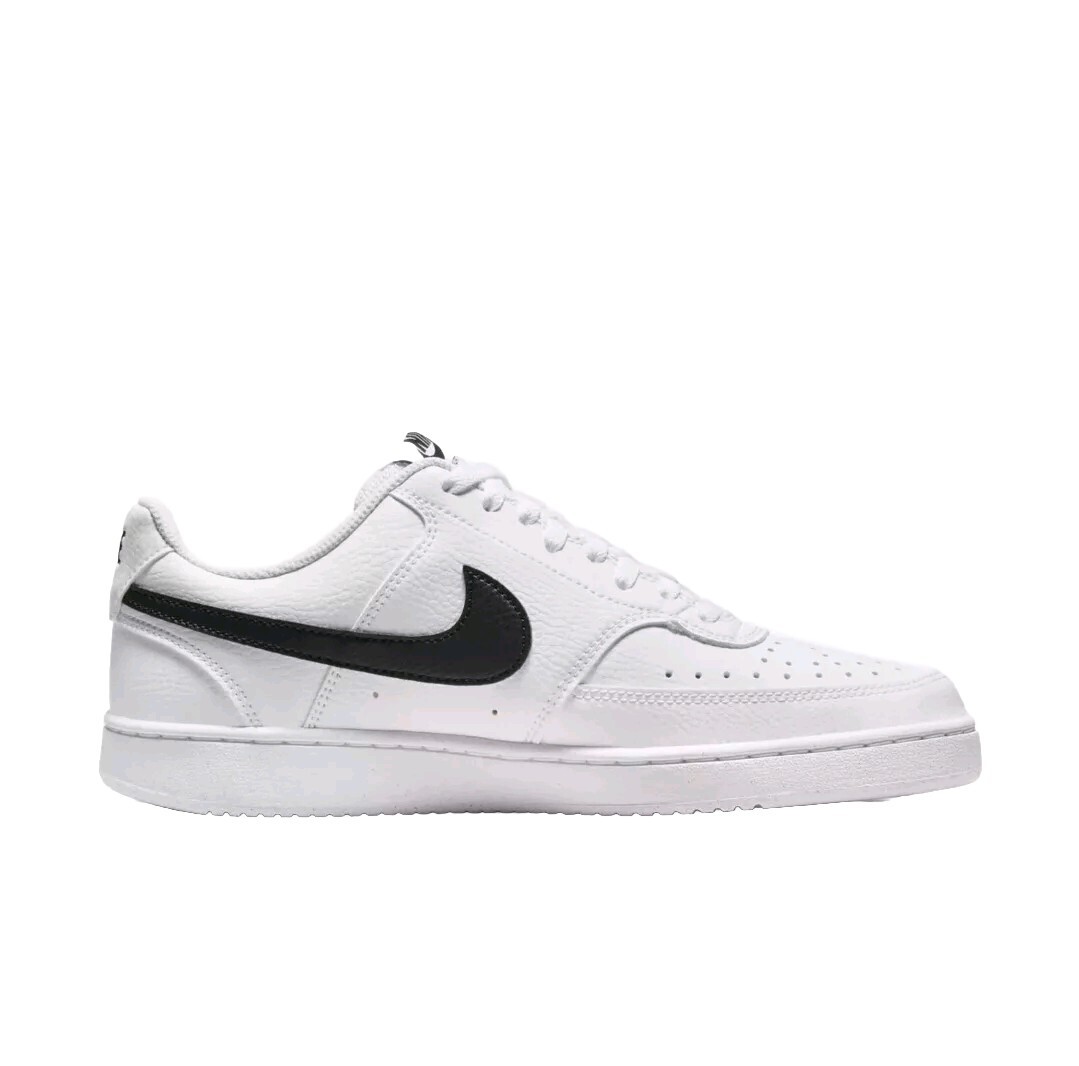 Sz 7 - Nike Court Vision Lo NN DH3158-101 White/Black-White