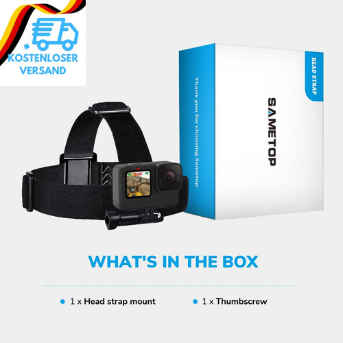 Kopfhalterung Kopfgurt Kopfband Head Strap Kompatibel Mit Gopro Hero 13 12 11 10 - Bild 7 von 12