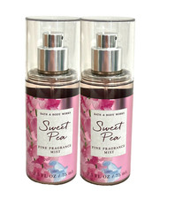 2 BATH BODY WORKS SWEET PEA FINE FRAGRANCE MIST BODY SPRAY 2.5 FL OZ NEW