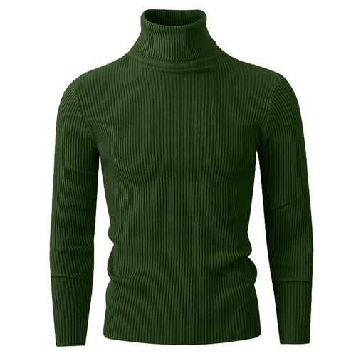 Nuevo Suéter Pullover Para Hombre Cuello Alto Otoño Manga Larga Informal Moda - Imagen 33 de 34