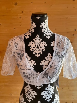 Edelnice Dirndlbluse Gr.40 Spitze Weiß