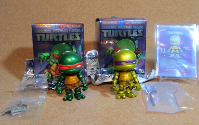 TMNT, Loyal Subjects LE Metallic Edition...Raphael & Donatello