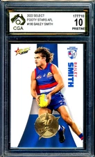 2022 Select AFL Footy Stars 30th Anniversary Bailey Smith Graded CGA 10
