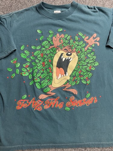 Camiseta Basics Green Taz The Season Navidad Mangas Cortas Talla L - Imagen 2 de 7