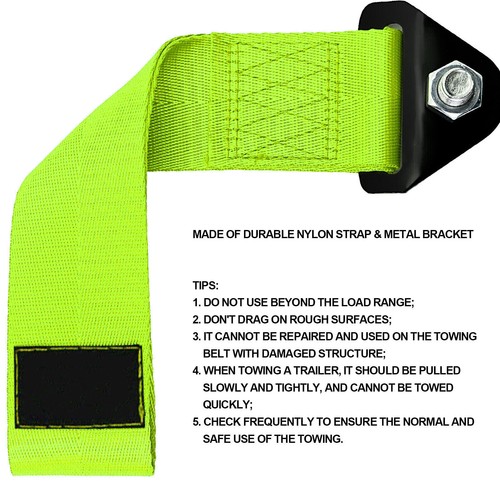 280mm Universal Tow Strap Towing Rope High Strength Nylon For JDM Racing Car - Picture 47 of 48
