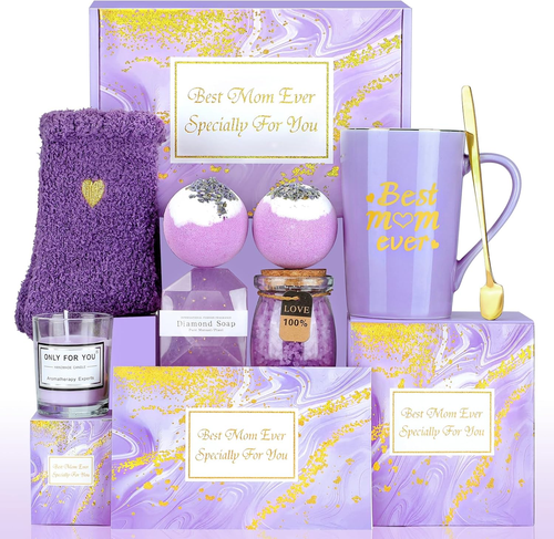 Mothers Day Gifts Box Set Unique Birthday Gift Basket for Moms from Daughter Son