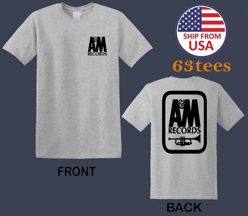 A&M Records Men's Grey Size S to 3XL - Picture 1 of 2