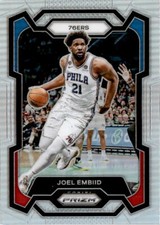 2023-24 Panini Prizm #73 Joel Embiid Prizms Silver Philadelphia 76ers