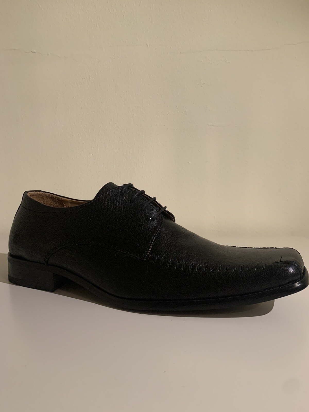 SAOLA Route 21 scarpa uomo pelle nera classica derby pizzo suola gomma UK 7 RRP £ 70