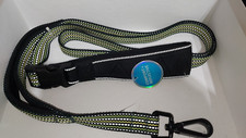 New  TOP PAWS GREEN REFLECTIVE DOG LEASH  Comfort 6 Ft L  1" W HANDS FREE