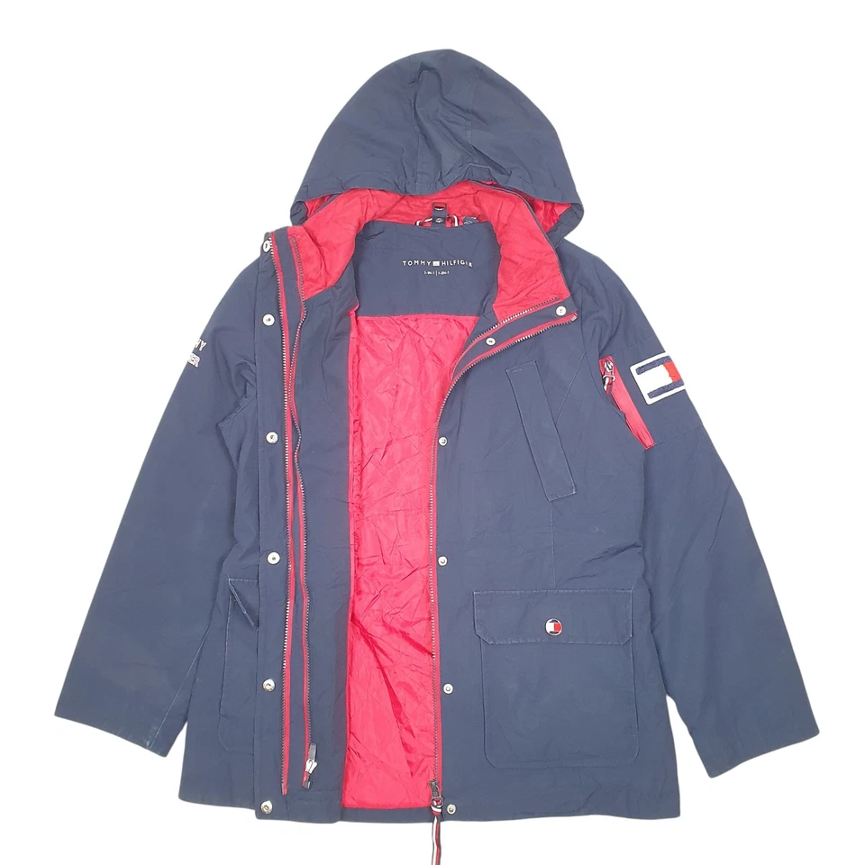 TOMMY HILFIGER Parka Chaqueta Abrigo Aislante Mujer M Foto 2 de 4