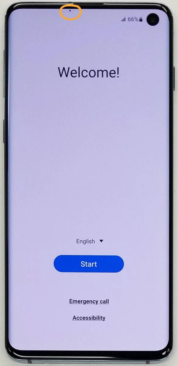 Samsung Galaxy S10 SM-G973U 512GB Prism Blue Unlocked Tiny Spot