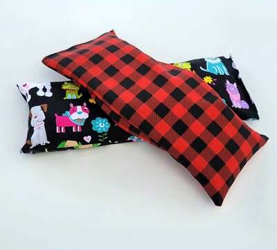 #ad Rice Heating Pad Microwave Hot or Cold Therapy Bag Small 10quot;x4quot; 20 Patterns $14.99