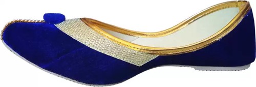 Women Girls ethnic Jaipur bridal Jutti mojari US size 6-11 Multi Velvet  - Picture 13 of 21