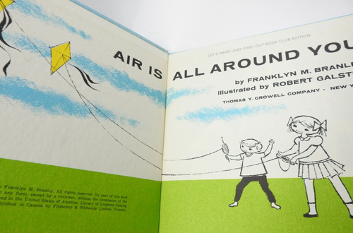 Vintage 1962 Air Is All Around You Branley Let's Read and Find Out Science Book - Imagen 8 de 11