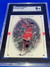 1998-99 SP Authentic Michael Jordan #9 SGC 9 Chicago Bulls HOF