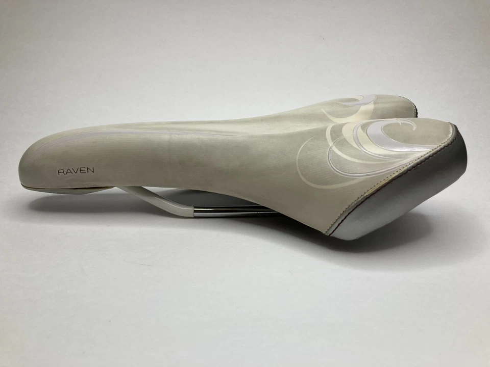 Asiento de sillín de bicicleta CANNONDALE RAVEN blanco blanco roto plateado claro para mujer Foto 2 de 4