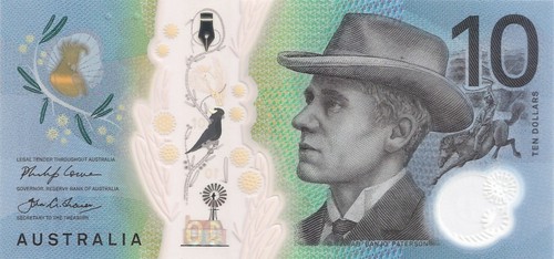 Australia 10 Dollars (2017) - Horseback Rider/Ox Cart, p-63a, B231a UNC - Picture 2 of 3