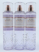 3 BATH  BODY WORKS PURE WONDER FINE FRAGRANCE BODY MIST SPRAY 8 oz / 236 mL NEW