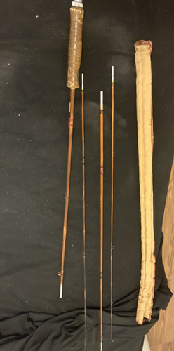 Vintage Southbend Bamboo Fly Rod #359 9' lunghezza intera 4 pezzi. Bello!