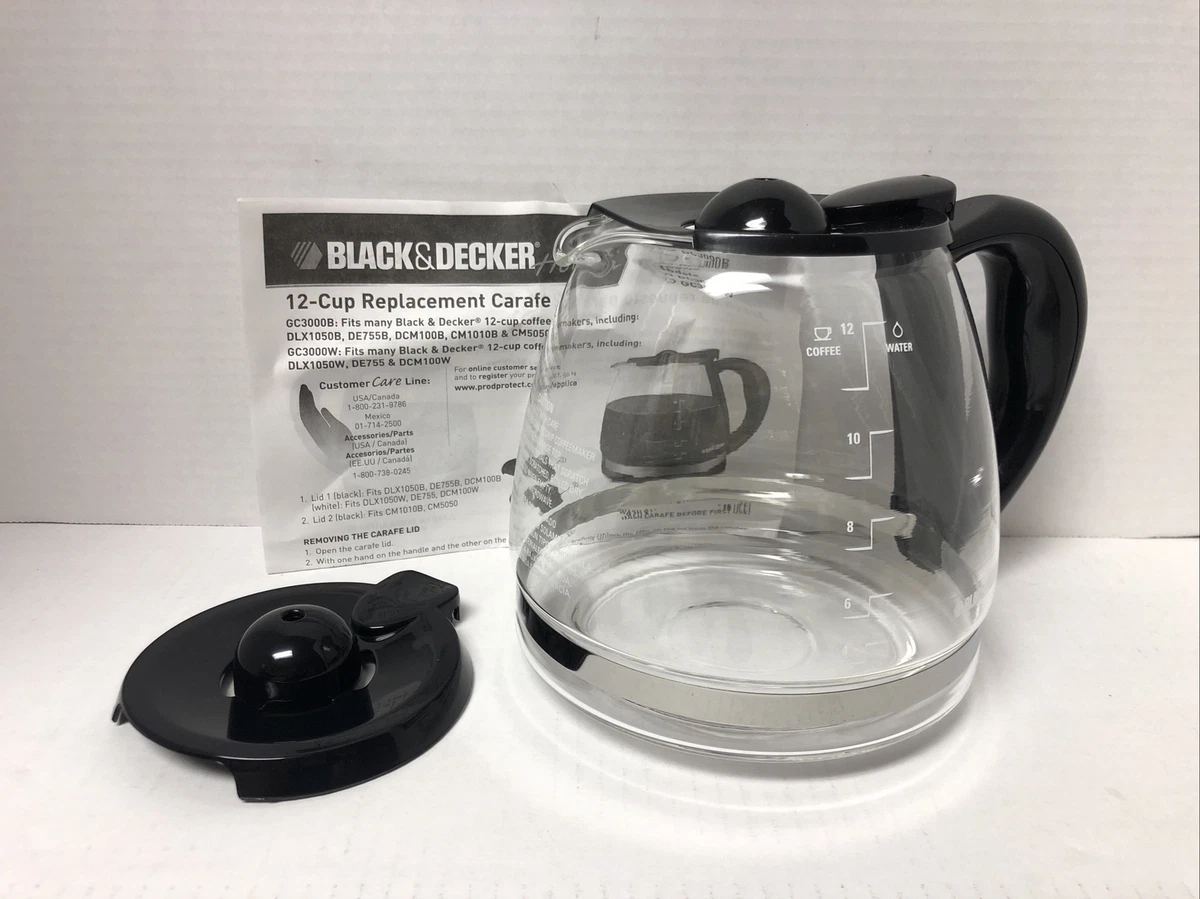 Carafe Replacement 12cup Black GC3000B